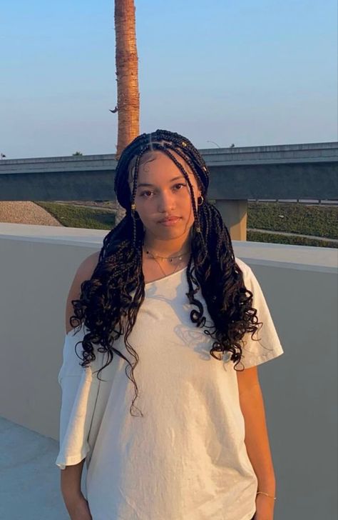 Black Braids On Light Skin, Bandana Box Braids Hairstyles, Headband With Box Braids, Braids With Headband, Fairy Hairstyle, Fairy Hair, Box Braids Hairstyles For Black Women, Cute Box Braids Hairstyles, Protective Hairstyles Braids