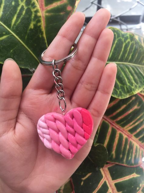 Handmade polymer clay keychain. . #smallbusiness #handmadewithlove #vocalforlocal #keychain #business Diy Keychain From Clay, Simple Clay Keychain, Keychain Made Of Clay, Mseal Clay Keychain, Cute Clay Keychains Easy, Diy Clay Keychain For Him, Mouldit Clay Crafts, Easy Clay Keychains, Molded Clay Art Keychain