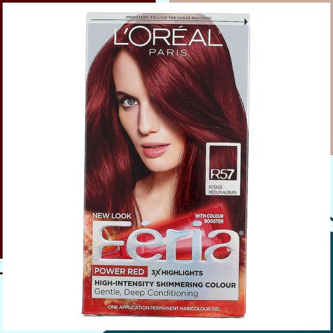 L'Oreal Paris Feria Permanent Haircolor, R57 Intense Medium Auburn 1 ea (Pack of 2) Hair Colours, Watery Eyes, Power Red, Amazon Image, Deep Conditioning, Fall Hair Colors, L Oreal, Loreal Paris, Hair Colors