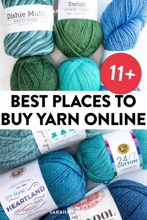 Where To Buy Yarn Online, Soft Yarn Projects, Where To Buy Yarn, Sarah Maker, Cotton Yarn Projects, Hobbii Yarn, Cheap Yarn, Advanced Knitting, Best Places To Shop