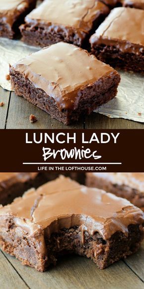 Lunch Lady Brownies, Lunch Dessert, Smores Dessert, Diy Dessert, Resepi Biskut, Fest Mad, Resep Brownies, Coconut Dessert, Quick Dessert Recipes