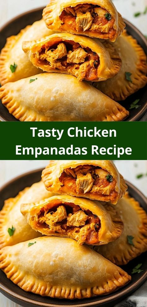 Need a quick and satisfying family meal? These Chicken Empanadas are an ideal choice, delivering a burst of flavor in every bite and making them a top pick for easy dinner ideas on hectic weeknights. Authentic Empanadas Recipe, Chicken Empanadas Recipe, Sweet Empanadas Recipe, Chicken Empanada Recipe, Sweet Empanadas, Chicken Empanada, Empanadas Recipes, Caleb Martin, Easy Empanadas Recipe