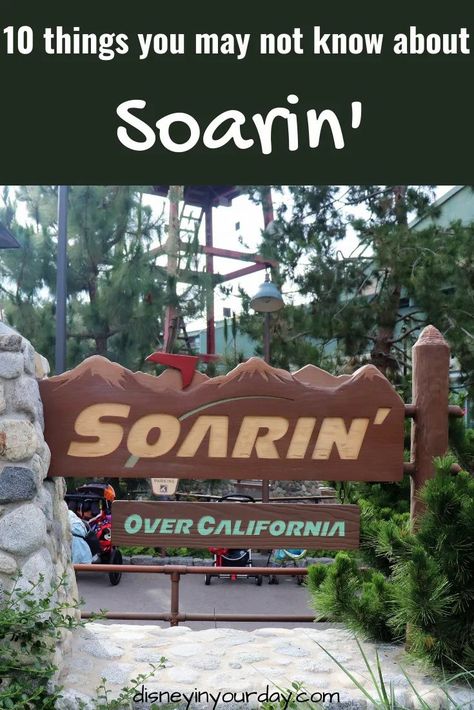 10 things you may not know about Soarin' - Disney in your Day. How much do you know about Soarin', the attraction located at California Adventure, Epcot, and other Disney parks around the world? See how many of these fun facts you know and what things are new to you! Disneyland Travel, Epcot Attractions, Disneyland Restaurants, 10 Fun Facts, Disneyland Secrets, Disneyland Planning, Florida Holiday, Disney World Rides, Disney Attractions