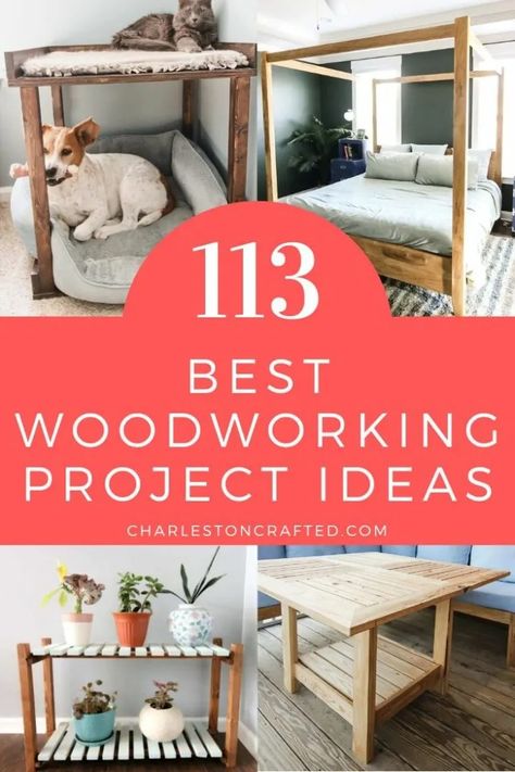 134 best woodworking project ideas Wood Projects For Beginners, Wood Crafting Tools, Learn Woodworking, Diy Holz, Popular Woodworking, Wood Plans, Woodworking Jigs, Teds Woodworking, Wood Working For Beginners