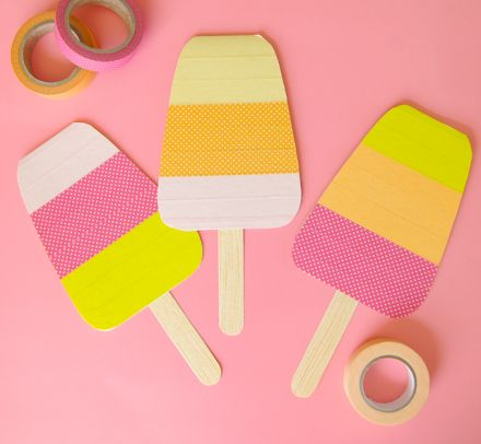 WASHI TAPE Washi Tape Projects, Popsicle Party, Summertime Crafts, Tape Ideas, Washi Tape Cards, Washi Tape Diy, Summer Crafts For Kids, Cardmaking Ideas, Classroom Crafts