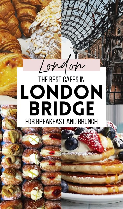 Discover the best cafes in London Bridge, Bermondsey, Borough Market, and Hay's Galleria in this complete guide - the best places to have brunch and breakfast in London Bridge on a budget, or a fancy brunch! best restaurants in london bridge coffee shop aesthetic | best things to eat at borough market | best places to eat in london on a budget | best things to do in london bridge aesthetic | best restaurants tower bridge | best brunch shard | cheap food london | london travel guide London Bridge Aesthetic, London Places To Eat, Bridge Aesthetic, Brunch London, Gluten Free London, London Afternoon Tea, London Breakfast, Afternoon Tea In London, Places To Eat In London