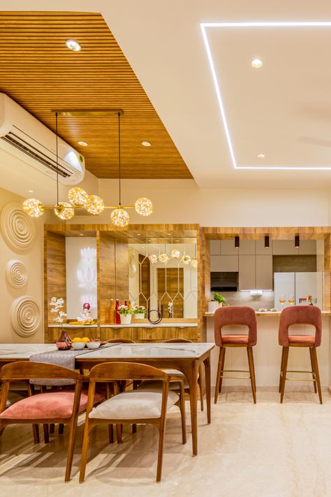 Kitchen And Dinning Ceiling Design, Dining Fall Ceiling Designs, Wooden Ceiling For Dining Area, False Ceiling Living Room And Dining, Kitchen Dining Ceiling Design, Pvc Ceiling Design Dining Room, Dining Area Fall Ceiling Designs, Dining Area Ceiling Design Modern, Fall Ceiling For Dining Area