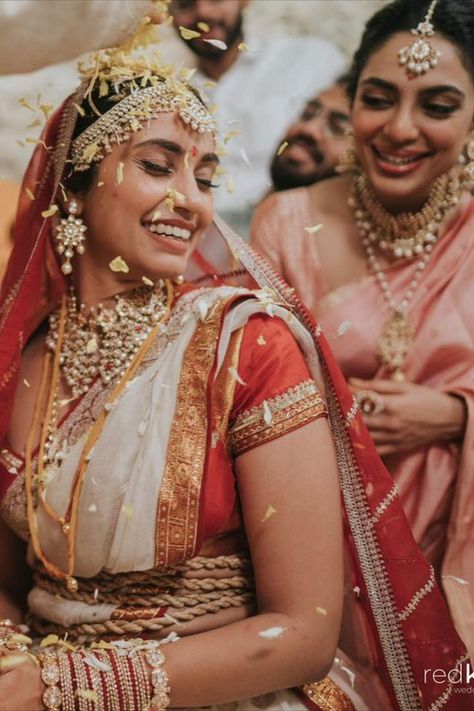 South Indian Bride Jewellery, Indian Wedding Aesthetic, Sobhita Dhulipala, Indian Brides Jewelry, South Indian Bride Saree, Indian Bride Makeup, Wedding Planning Ideas, Telugu Wedding, Decor Shopping