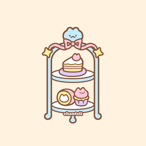 Chanteii Art, Kawaii Icons, 귀여운 음식 그림, Baking Cakes, Pusheen Cat, Kawaii Illustration, Wallpaper Doodle, Food Props, Cute Food Drawings