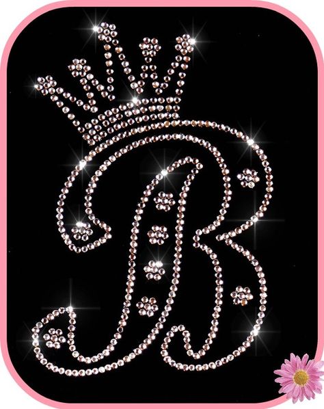 فن الرسم بالمسامير, B Letter Images, Sequin Art, Rhinestone Transfers Design, Rhinestone Designs Templates, Crown Drawing, Rhinestone Designs Pattern, Rhinestone Projects, Alfabet Letters