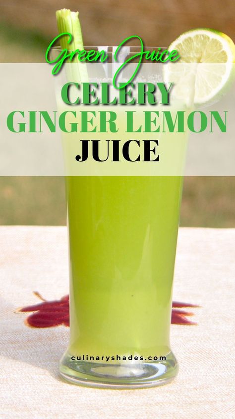 Juice Recipes, Vitamix Recipes, Morning Green Juice, Ginger Lemon Juice, Nonalcoholic Drink, Morning Juice, Low Carb Sweeteners, Celery Juice, Ginger Juice