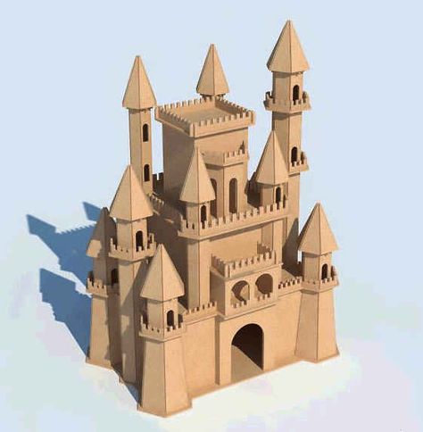 Cardboard Box Castle, Model Castle, 3d Castle, Castle Project, Cardboard Castle, Glitter House, Castle Background, Fairy House Crafts, Small Castles