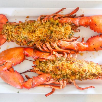 Baked Stuffed Lobster - Harbor Fish Market Baked Lobster, Stuffed Lobster, Baked Stuffed Lobster Tails, Crab Stuffed Lobster Tail, Ritz Cracker Seafood Stuffing Crab Meat, Lobster Stuffed Potatoes, Bake Lobster Tail Oven, Baked Stuffed Lobster, Cooking Live Lobster