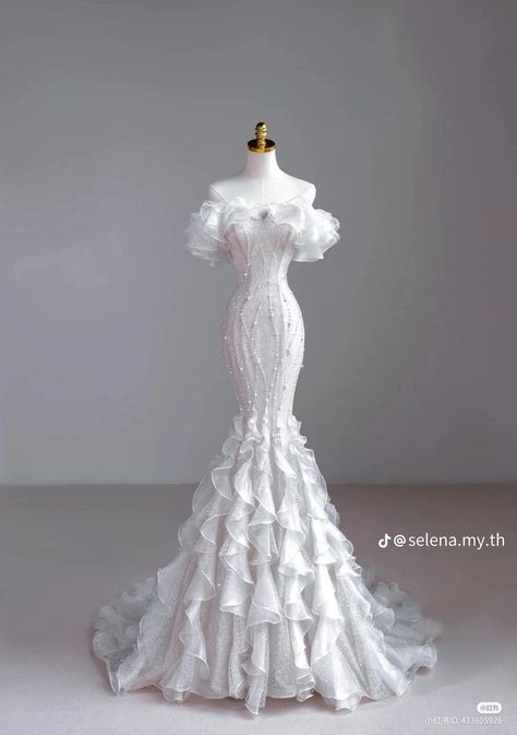 Wedding Dresses Extravagant Ball Gowns, Elegant Fancy Dresses, Hey Couture Wedding Dress, Mermaid Look, Fashion Party Dress, Elegant Party Dress, Pearl Wedding Dress, Gowns Dresses Elegant, 파티 드레스