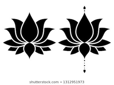 Lotus Flower Cnc Design, Pichwai Lotus Sketch, Cnc Lotus Design, Lotus Flower Stencil Patterns, Lotus Vector Design, Lotus Motif Design, Lotus Black And White, Lotus Stencil, Lotus Silhouette