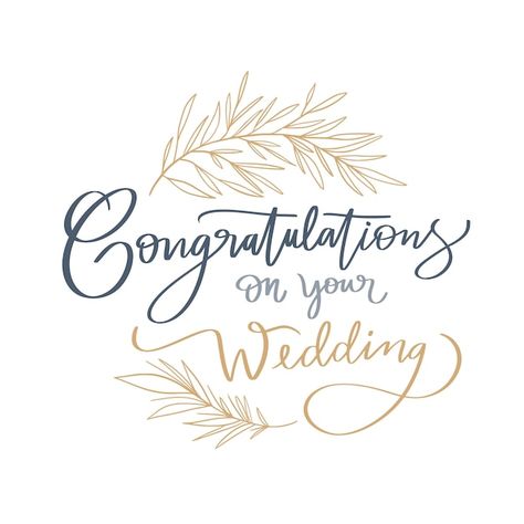 Free vector flat design wedding congratu... | Free Vector #Freepik #freevector #wedding-congratulations #ceremony #wedding-celebration #wedding-quotes Congratulations Wallpaper, Congratulations Lettering, Congrats On Your Wedding, Congratulations Images, Congratulations On Your Wedding Day, Wedding Background Images, Best Wishes Card, Wedding Congratulations Card, Wedding Photoshoot Props