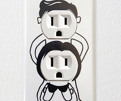 Nose Wall Outlet Funny Decals, Gag Gifts Funny, Wall Outlets, Twisted Humor, Outlet Covers, Two People, Gag Gifts, Funny Photos, Vinyl Decals