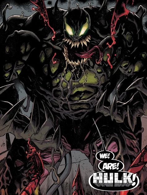 The VENOM HULK is Finally Born (and Worth The Wait) | Screen Rant Venom Reference, Venom Hulk, Dark Marvel, Ryan Stegman, Absolute Carnage, Album Wallpaper, Venom Symbiote, Carnage Marvel, Continental Drift