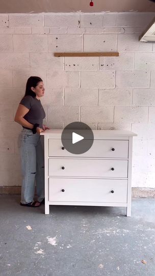 5.5M views · 5.5K reactions | The ULTIMATE IKEA Dresser Makeover! 😍 | By The Flipped Piece | Facebook Ikea Wood Dresser Makeover, Ikea Drawers Hack, Black Ikea Dresser, Ikea Drawers Makeover, Wallpaper On Dresser, Ikea 3 Drawer Dresser, Wood Dressers Makeover, Dresser Bookshelf, Ikea Paint