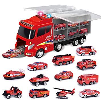 Car Seat Toys, Toy Fire Trucks, Kids Toy Shop, Paw Patrol Toys, Toy Cars For Kids, Car Carrier, Toy Trucks, Fire Engine, Fire Truck