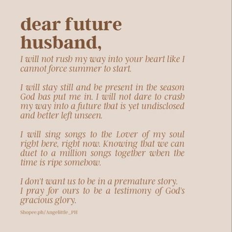 Dear Future Husband Quotes Funny, Christian Husband Qualities, Dear Future Husband Journal Prompts, Future Husband Journal Prompts, Godly Husband Quotes, Future Husband Bible, Bible Verses About Love Future Husband, To My Future Husband Journal, Prayer For Future Husband