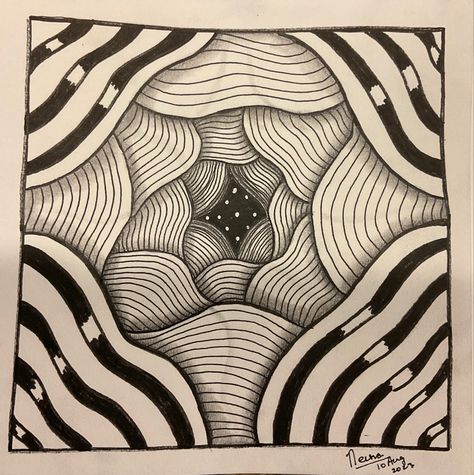 Curvilinear Art Drawing, Pola Organis, Elements Of Design Space, Music Art Painting, Zen Doodle Patterns, Instagram Font, Desain Quilling, Tunnel Vision, Geometric Design Art