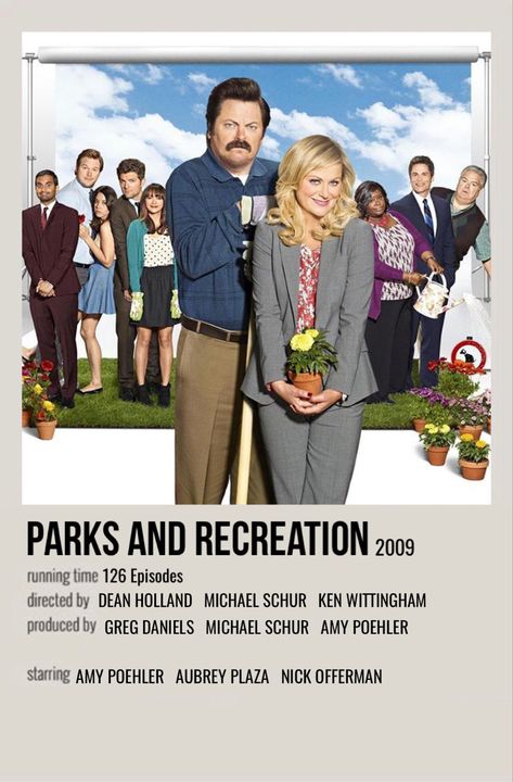 Parks And Recreation Poster, Series Posters, Film Journal, Posters Minimalist, Polaroid Posters, Comfort Movies, Nick Offerman, Series Poster, Parks And Rec