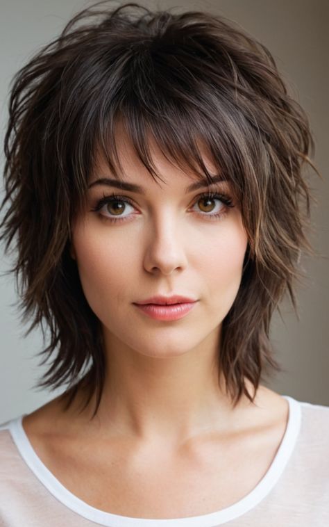 19 Stylish Razor Cut Hairstyles To Effortlessly Rock - Best Review Razor Cut Hairstyles, Razor Cut Bob, Razor Cuts, Razor Cut Hair, Razored Haircuts, Best Haircuts For Women, Rocker Hair, Modern Shag, Short Scene Hair