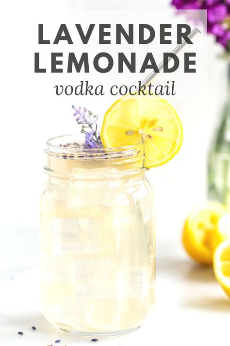 Lavender Lemonade Cocktail, Lemonade Cocktail Recipe, Refreshing Summer Recipes, Cheesy Baked Chicken, Spiked Lemonade, Lavender Cocktail, Lemon Cocktail, Drink Syrups, Lavender Recipes