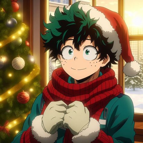 My Hero Academia Christmas Icons, Deku Boku No Hero, Whatsapp Wallpaper Cute, Anime Christmas, My Hero Academia Shouto, Christmas Icons, Anime People, My Hero Academia Episodes, Anime Character Drawing