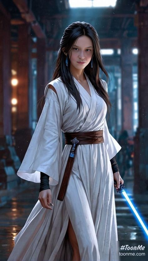 Star Wars Character Design Male, Female Jedi Art, Star Wars Oc Female Jedi, Warrior Outfits Female, Star Wars Alternate Universe, Star Wars Female, Kim So Yeon, Female Jedi, Star Wars Padme Amidala