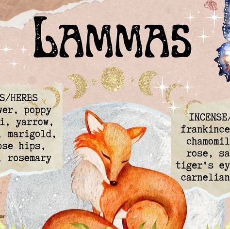 Alice Kendall on Instagram: "Happy Lammas Eve! 🌾✨🌻 Lammas or Lughnasadh is the first harvest of the year, a wonderful celebration of Mother Earth & nature. The focus is on abundance and expressing gratitude for the first grain and corn of the season. ✨I made this to capture the atmosphere of Lammas and to share a few quick correspondences for plants, incense, crystals, deities and altar decor. If you’re celebrating Lammas are you excited and how are you feeling?

Creative content and collage art by @starlightandsage_ 

Follow @starlightandsage_ for more witchy and magical content...

#Lammas #lughnasadh #greenwitch #traditionalwitchcraft #magick #sabbat #wheeloftheyear #lammasblessings #lammastide" Nature, Happy Lammas, Lammas Lughnasadh, Traditional Witchcraft, Altar Decor, Earth Nature, Creative Content, Green Witch, Expressing Gratitude