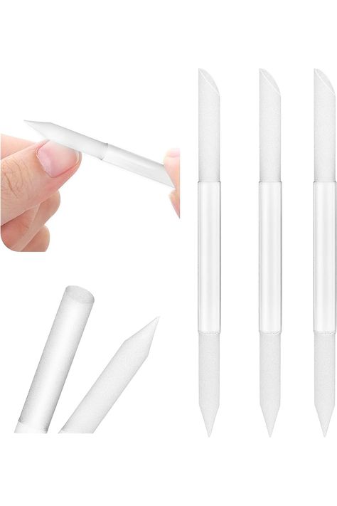 WLLHYF 3 Pieces Glass Cuticle Pusher Dual Ended Manicure Stick Cuticle Remover Tool Nail File Cuticles Care (clear) Cuticle Trimmer, Cuticle Pushers, Cuticle Care, Cuticle Remover, Nail Salons, Nail Health, Cuticle Pusher, Types Of Nails, Manicure E Pedicure