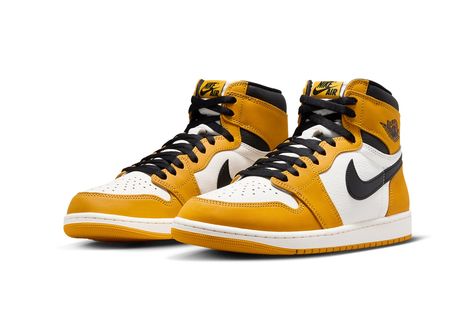 Official Images of the Air Jordan 1 High OG “Yellow Ochre” Nike Air Jordan 1 High, Nike Website, Nike Snkrs, Nike Air Jordan 1 Mid, Popular Sneakers, Jordan 1 High Og, Yellow Ochre, Jordan Sneakers, Sneaker Release