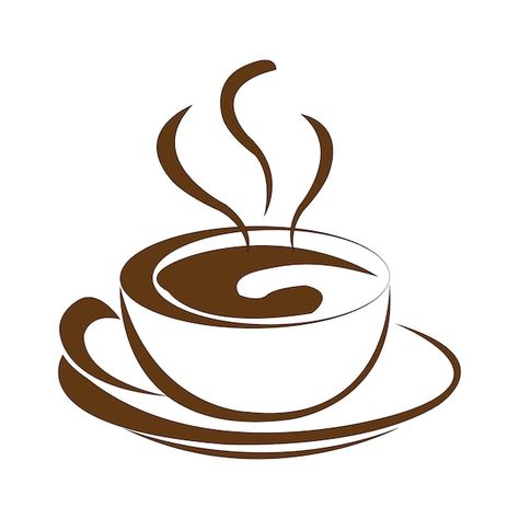 A cup of coffee icon logo vector design ... | Premium Vector #Freepik #vector #espresso #latte #mocha #cappuccino Coffee Icon Logo, Coffee Shop Design Logo, Coffee Cup Logo, Coffee Cup Icon, Mocha Cappuccino, Cup Of, Coffee Icon, Cup Logo, Coffee Shop Design