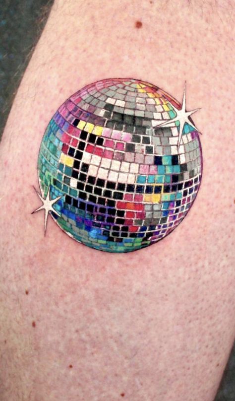 Disco Tattoo, Mirrorball Tattoo, Hannah Tattoo, Science Tattoo, Yoga Tattoos, Realism Tattoo, Body Mods, Tattoo You, New Tattoos