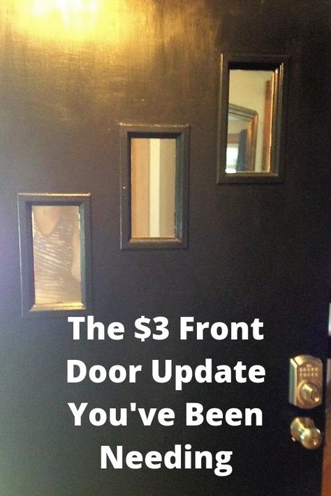 We have a very old front door that needs to be replaced. But like many home owners, the desire to make upgrades and our budget doesn't always align. #diyhomedecor #budgetdecor #budget #door Front Door Makeover Ideas, Door Makeover Ideas, Old Front Door, Light Fixture Makeover, File Cabinet Makeover, Diy Locker, Diy Coffee Station, Front Door Makeover, Diy Wainscoting