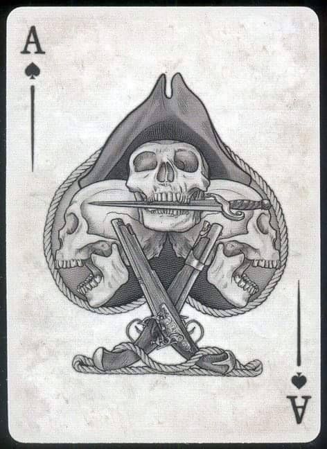 Pirate Compass Tattoo, Pirate Compass, Pirate Skull Tattoos, Voll Arm-tattoos, Ace Of Spades Tattoo, Card Tattoo Designs, Pirate Tattoo, Ear Tattoo Ideas, Pirates Life