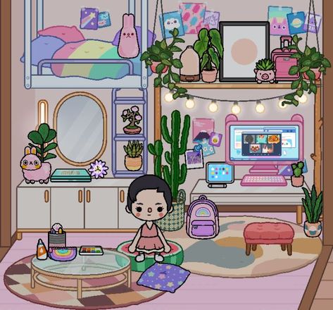 Toca Boca Room Ideas, Toca Boca Room, Mansion Bedroom, Free House Design, Bedroom Ideas Aesthetic, Aesthetic Bedroom Ideas, Adorable Homes Game, Parents Room, Create Your Own World