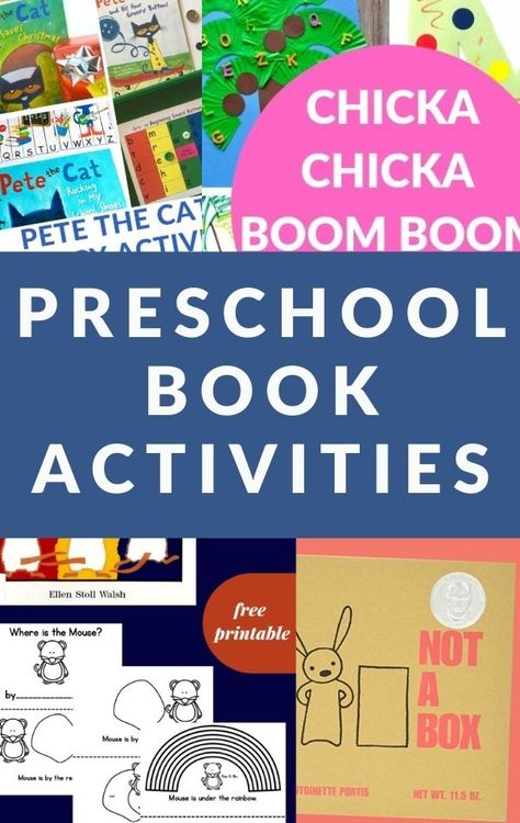 Amazing book activities for preschoolers that build early literacy skills from Eric Carle to Pete the Cat. Lots of hands-on ideas. #bookactivities #preschool #GrowingBookbyBook Preschool Activities Art, Book Clubs For Kids, Book Related Crafts, Best Books For Toddlers, Easy Experiments, Clubs For Kids, Reading Preschool, Best Toddler Books, Nanny Activities