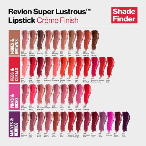 Truly addictive to wear. Revlon Super Lustrous™ Lipstick is an iconic cult classic for a reason. It glides on effortlessly with 80% conditioning ingredients, and minimizes lines for smooth, fuller-looking lips. Creamy, moisturized feel. Size: 4.2 g.💄💯 Violet Lipstick, Loreal Lipstick, Iman Cosmetics, Revlon Lipstick, Revlon Super Lustrous Lipstick, Medium Hair Color, Milani Cosmetics, Revlon Super Lustrous, Lip Exfoliator