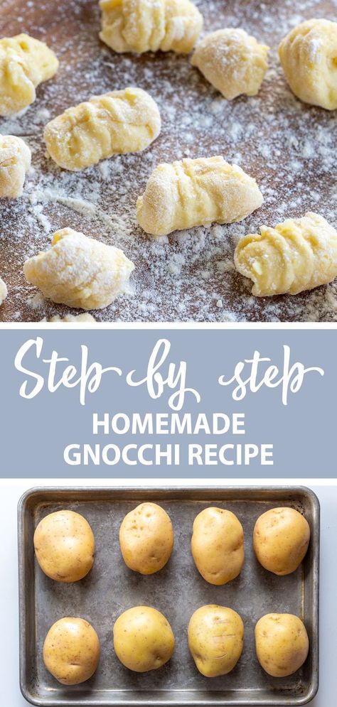 Best Gnocchi Recipe, Homemade Potato Gnocchi, Make Gnocchi, Gnocchi Recipes Easy, Gnocchi Recipes Homemade, Gnocchi Dishes, How To Cook Gnocchi, Making Gnocchi, Gnocchi Recipe