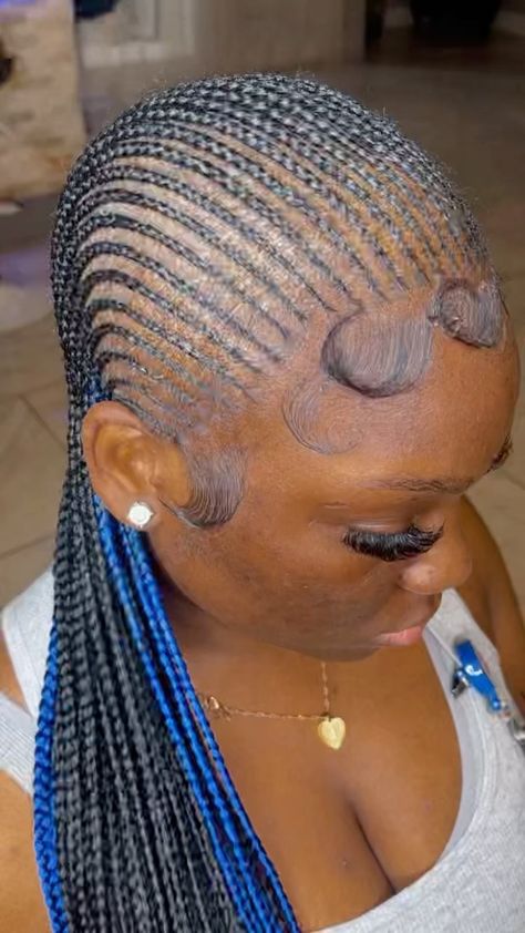 Extra Small Straight Back Feed In Braids, Extra Small Feed In Braids Cornrows, Color Straight Back Braids, 10 Straight Back Feed In Braids, Extra Small Cornrows, Extra Small Braids, Straight Backs With Beads, Small Straight Backs, Small Straight Back Feed In Braids