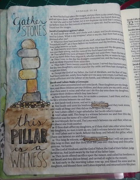 Genesis 31:52 Hymn Journaling, Bible Wrecker, Scripture Art Journaling, Scripture Doodle, Bible Journaling For Beginners, Inspiring Sayings, Inspire Bible, Bible Drawing, Bible Mapping