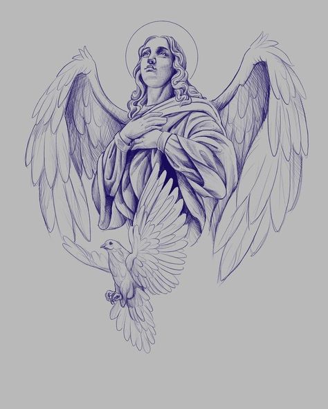 Guardian Angel Tattoo Designs, Guardian Angel Tattoo, Half Sleeve Tattoos, Half Sleeve Tattoos Drawings, Angel Tattoo Designs, Angel Tattoo, Guardian Angel, An Angel, Half Sleeve