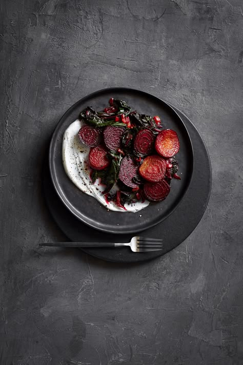 Glazed Beets, Neutral Photography, Food Photography Composition, Recipe Book Design, Food Plating Techniques, Moody Food Photography, Coffee Shop Photography, Dark Food Photography, Modern Food