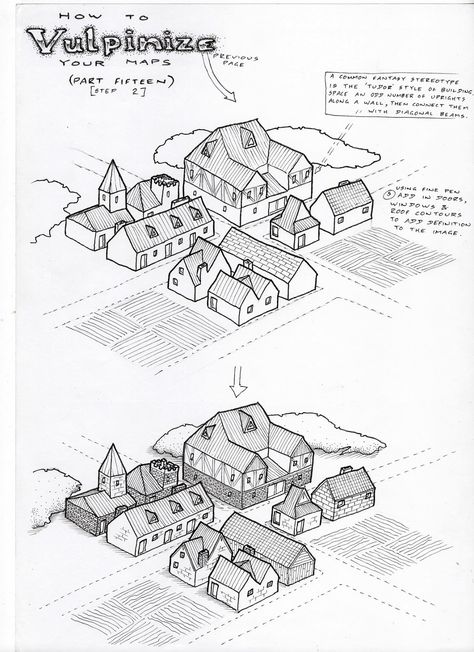 Observations of the Fox: Map Tutorial 15 (Part 2): Isometric Mapping Map Tutorial, Cartography Map, Map Sketch, Map Drawing, Fantasy Map Making, Isometric Map, Isometric Drawing, Hand Drawn Map, Drawn Map