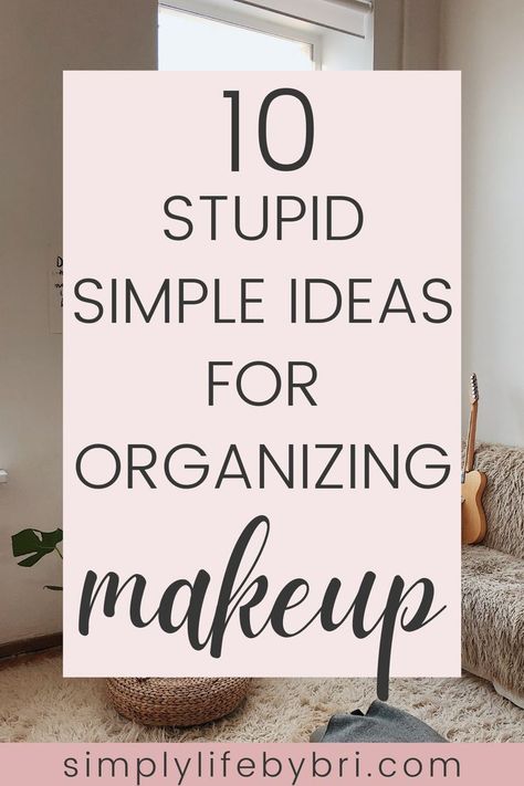 Diy Makeup Desk, Makeup Organizing Hacks, Makeup Declutter, Makeup Storage Hacks, Makeup Organization Ideas, Makeup Vanity Storage, Organizing Makeup, My Dorm Room, Room Makeup