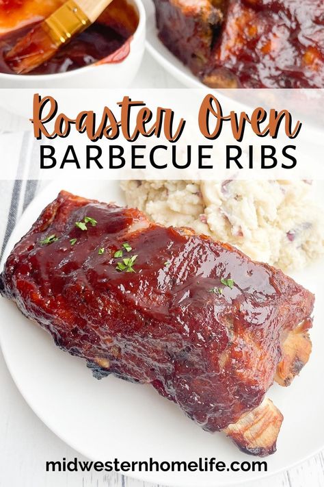 Ribs In Roaster Oven, Rib Dry Rub, Easy Rib Recipes, Roaster Oven Recipes, The Best Ribs, Roaster Recipes, Pork Loin Ribs, Best Ribs, Easy Ribs