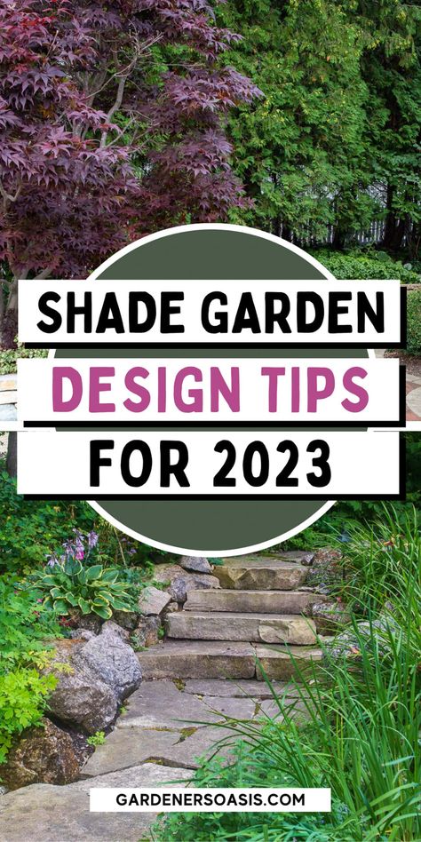 Shade Garden Ideas, Shade Landscaping, Shade Garden Design, Shade Loving Perennials, River Rock Landscaping, Shade Garden Plants, Backyard Shade, Tiered Garden, Garden Design Layout